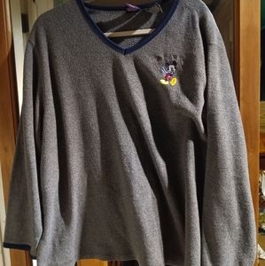 Oversized Gray Disney Mickey Mouse sweater